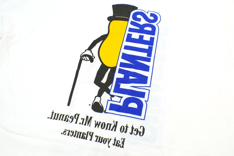 90's STADIUM COURT ''MR.PEANUT'' 両面プリントTシャツ 表記(XL) USA製 NOS