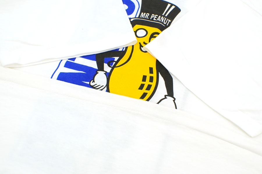 90's STADIUM COURT ''MR.PEANUT'' 両面プリントTシャツ 表記(XL) USA製 NOS