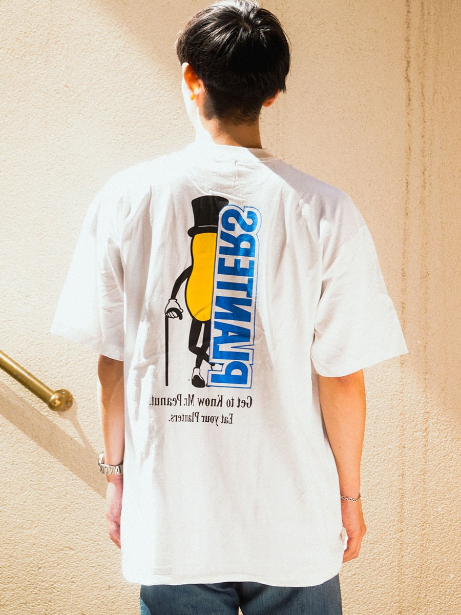 90's STADIUM COURT ''MR.PEANUT'' 両面プリントTシャツ 表記(XL) USA製 NOS