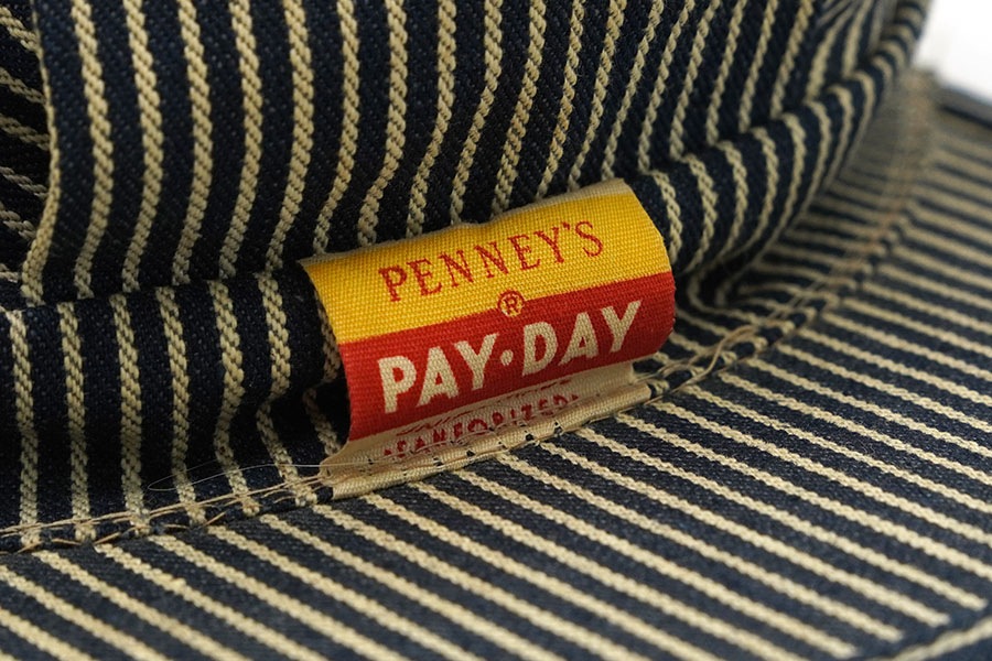 50's PENNEY'S PAY-DAY ヒッコリーストライプ ワークキャップ | NEW
