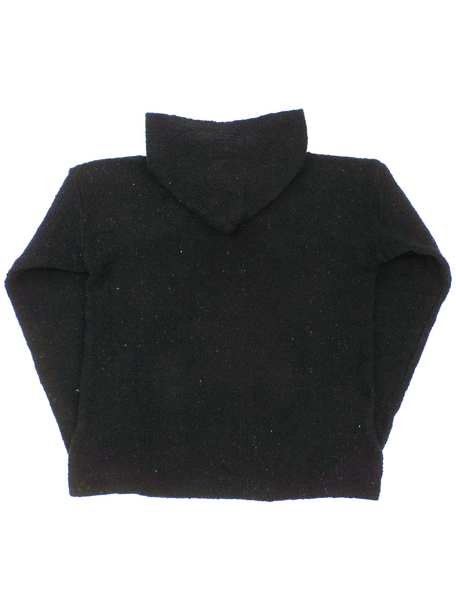 MEXICO製 メキシカンパーカ 無地ブラック 実寸(M位) | すべての商品