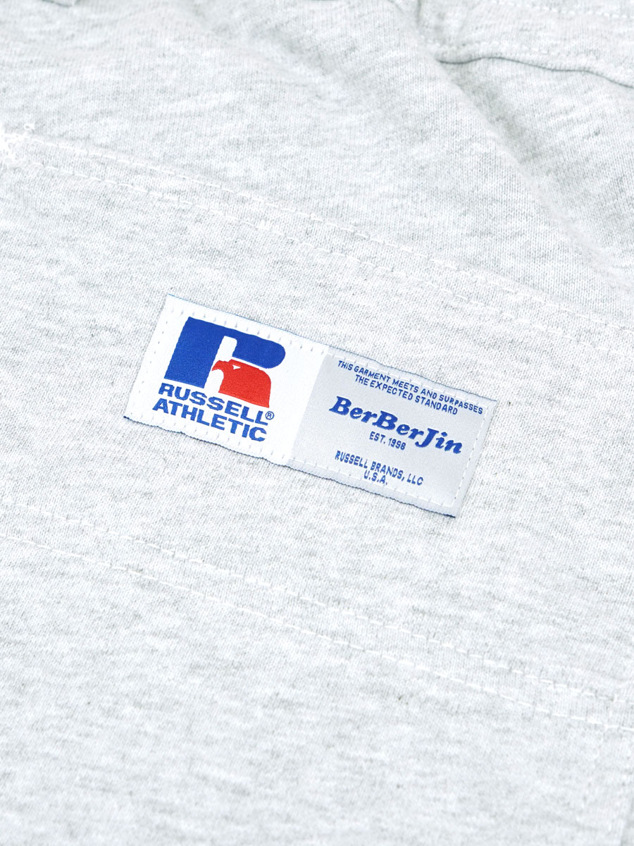 RUSSELL × BerBerJin Pro Cotton Loopback Terry Sweat Double Knee Sweat PT GRAY