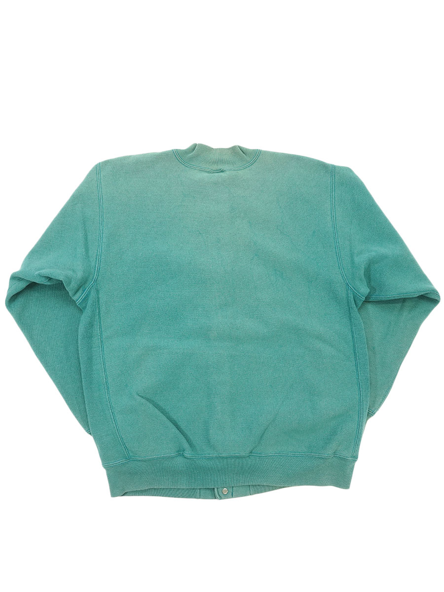 90'S CHAMPION REVERSE WEAVE FULL SNAP SWEAT CARDIGAN SEA GREEN