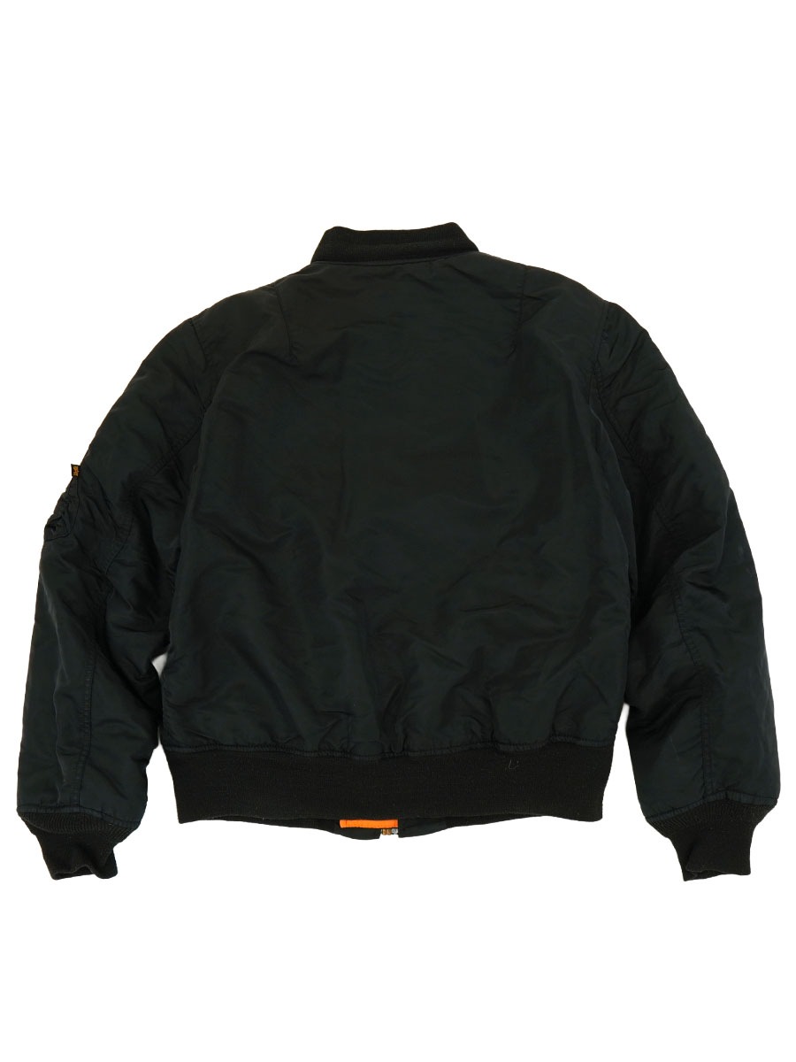 ALPHA INDUSTRIES MA-1 MIL-J-82790J FLIGHT JACKET BLACK (SIZE.LARGE