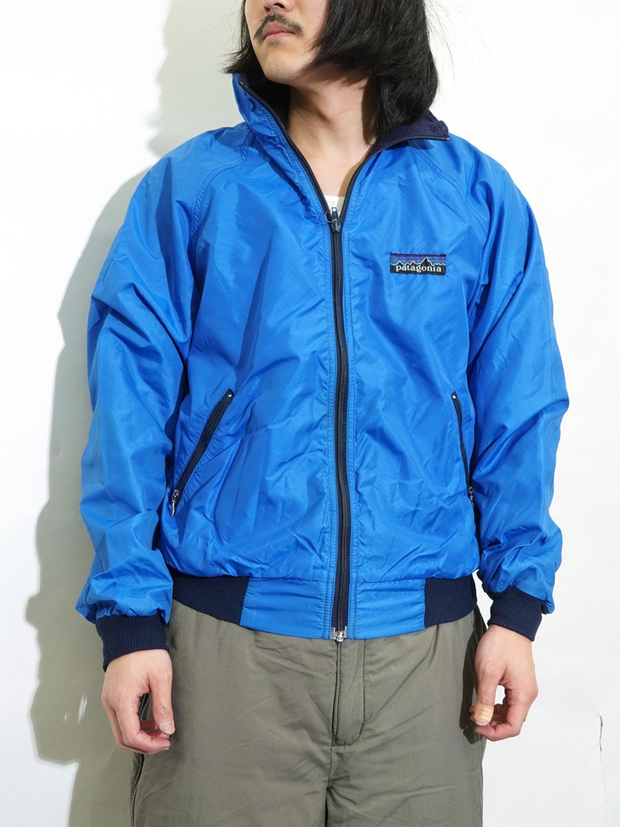 80's デカタグ パタゴニア シェルドシンチラジャケット コバルトブルー
