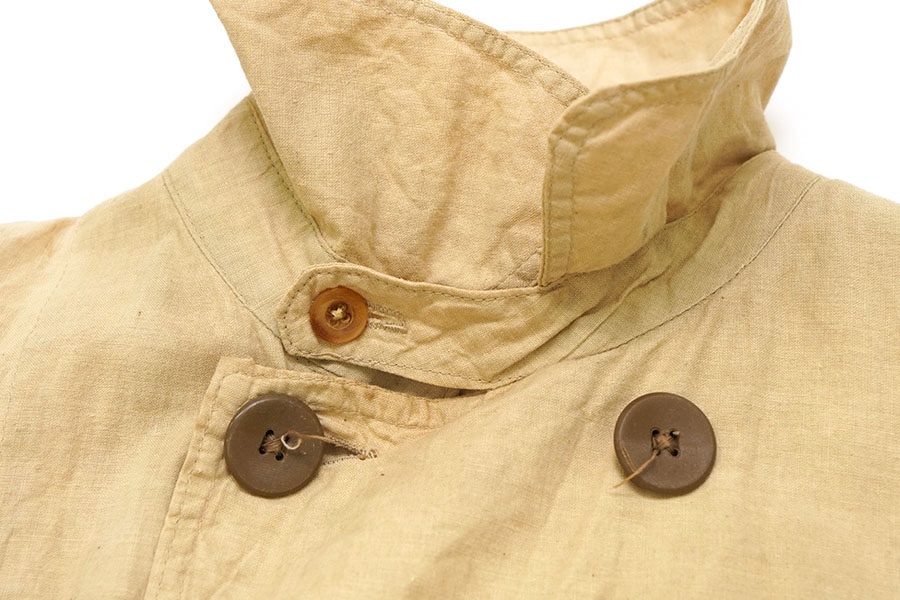1900's ~ アンティーク リネン ダブルブレスト ダスターコート 【公式
