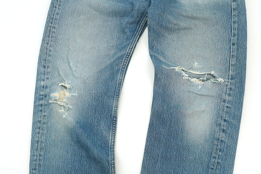 90's LEVI'S 501 デニムパンツ ヒゲ！ダメージ！ 表記(W34 L32) USA製
