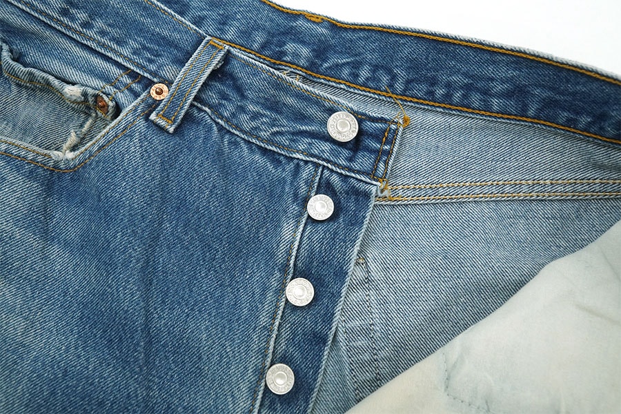 90's LEVI'S 501 デニムパンツ ヒゲ！ダメージ！ 表記(W34 L32) USA製