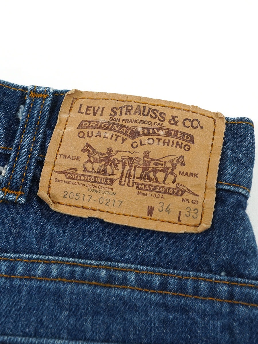 80's Levi's 517 オレンジタブ デニムパンツ 美ブルー 表記