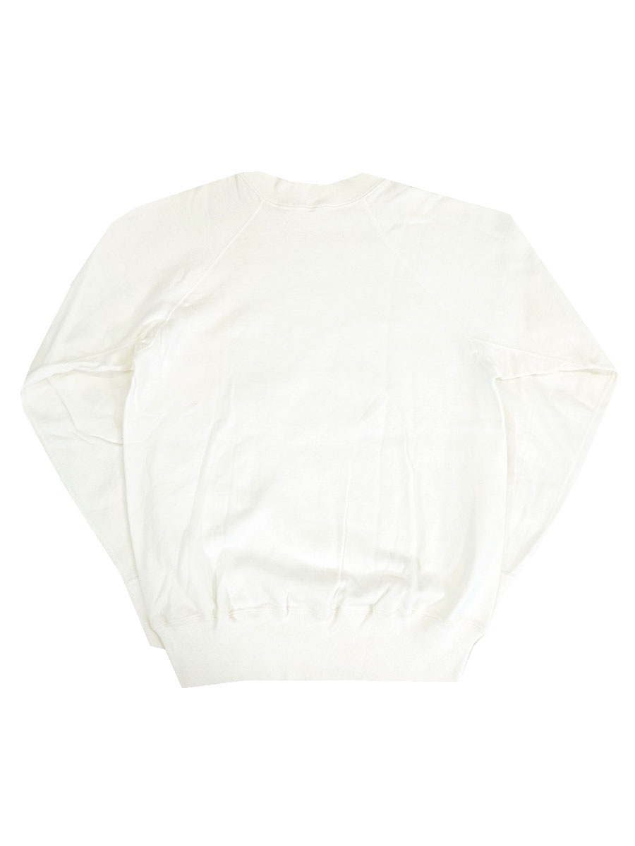 CALEE/60'S LOOP WHEEL RAGLAN CREW NECK SW（VINTAGE BLACK