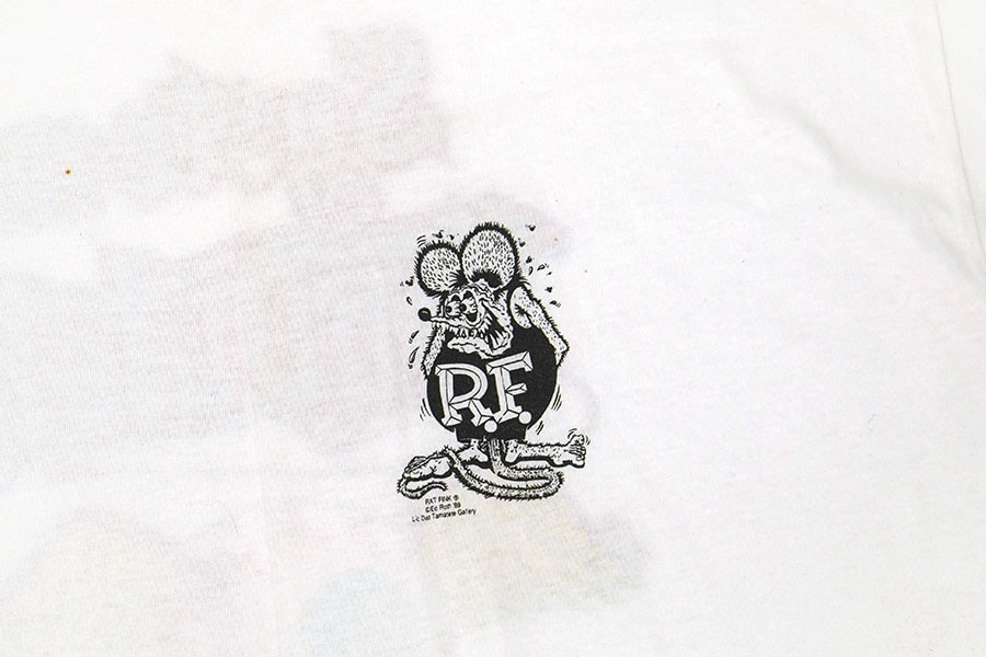 90's FRUIT OF THE LOOM ED ROTH ''System VonDutch'' 両面プリントT