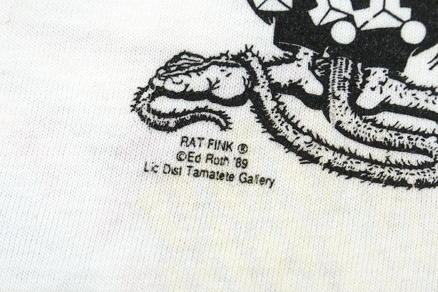 90's FRUIT OF THE LOOM ED ROTH ''System VonDutch'' 両面プリントT