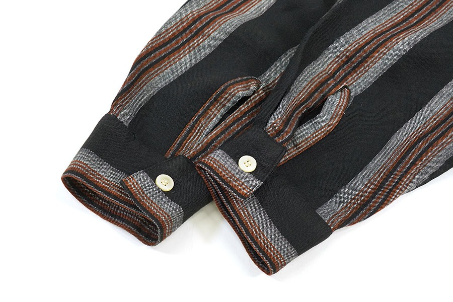 60's～ ARROW 好配色ストライプ ループカラーシャツ 表記(M) | SOLD