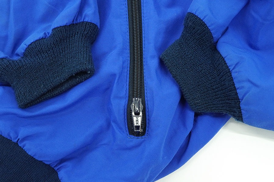 90'S LL Bean ピーチスキン 裏地付き ドリズラージャケット ブルー 90's USA製 L.L.Bean ウォームアップジャケット メンズM ターコイズ