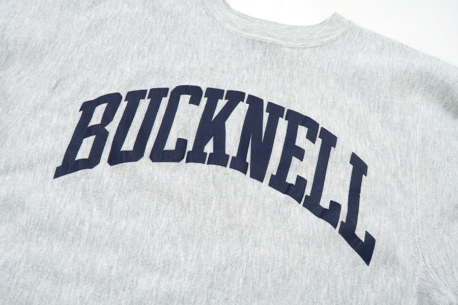 90'S CHAMPION REVERSE WEAVE ''BUCKNELL'' GREY (SIZE.X LARGE) MADE IN USA