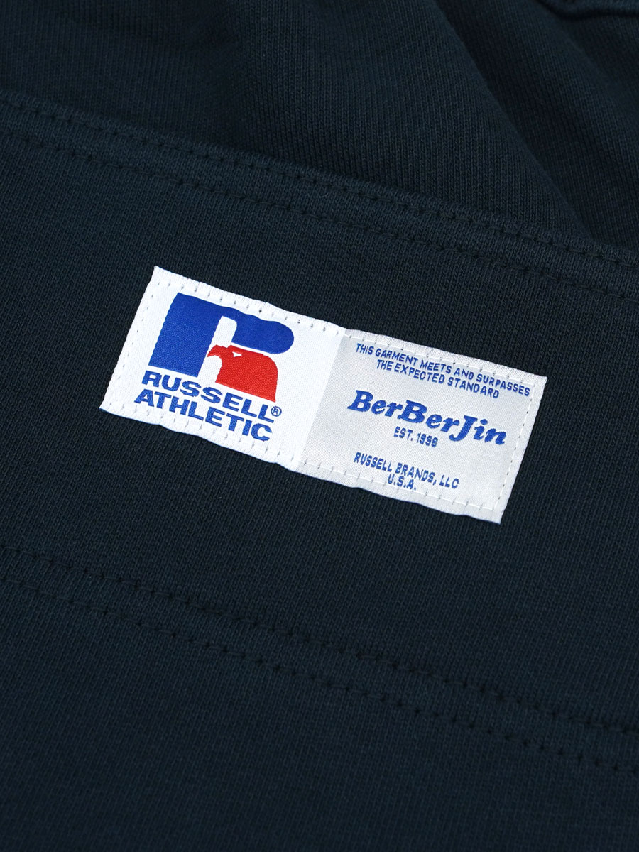 RUSSELL × BerBerJin Pro Cotton Loopback Terry Sweat Double Knee Sweat PT NAVY