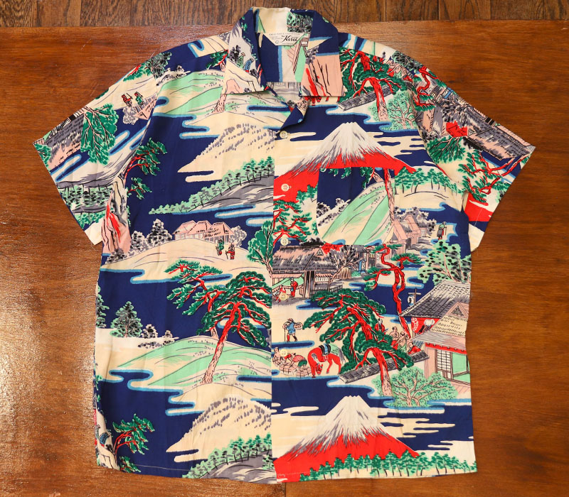 1950s DEAD STOCK , HAWAIIAN SHIRT , Size  L