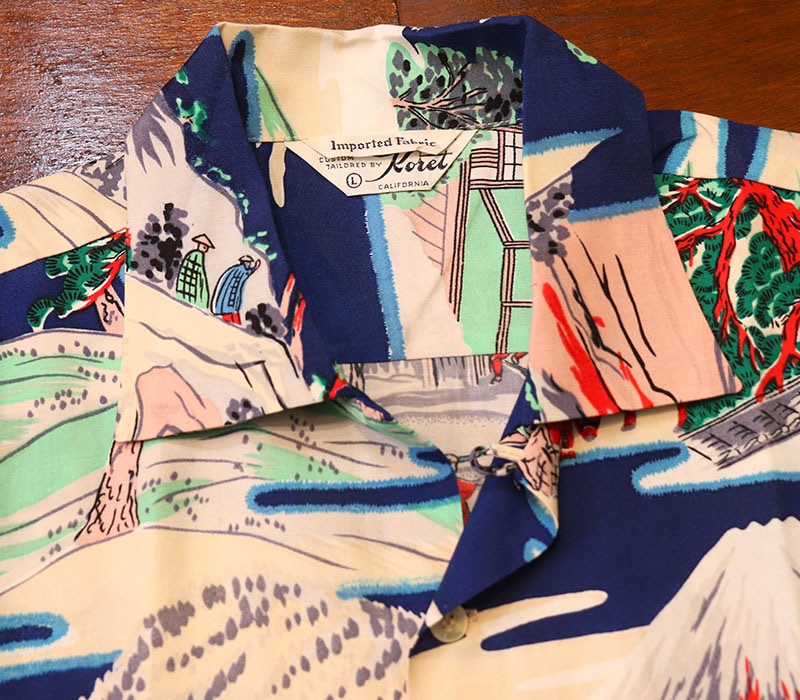 1950s DEAD STOCK , HAWAIIAN SHIRT , Size  L