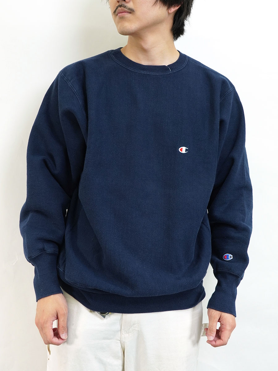 ＫＨＫ様　ヴィンテージ　目無し　ネイビー　チャンピオン　刺繍タグ 90's 刺繍タグ チャンピオンRW ''DRAKE'' ネイビー 表記(XL) USA