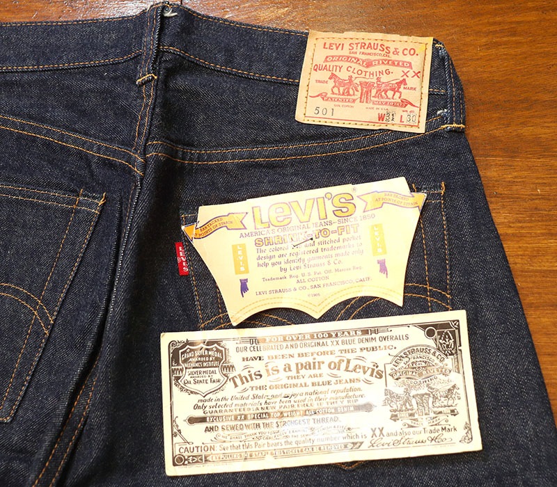 1960s DEAD STOCK , LEVIS 501E , Size W31 L30