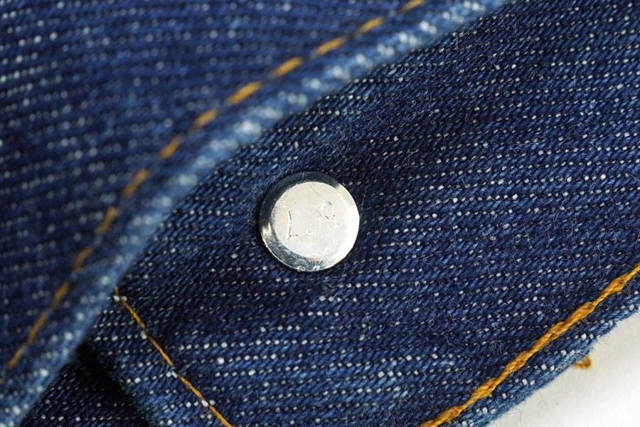 Levi's デニムジャケット 濃紺 リーバイス デニムボアジャケット メンズS 古着 Levi's 濃色