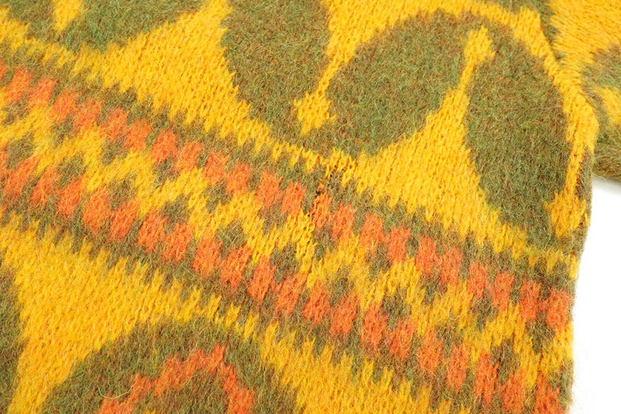 60's BOTONER ウール×モヘア Vネックニットセーター 好配色 表記(38)