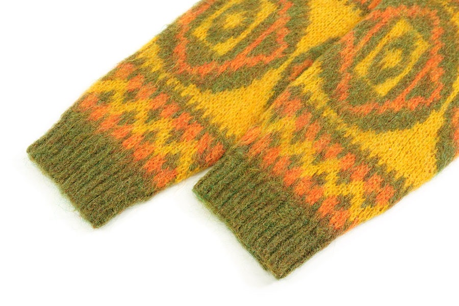 60's BOTONER ウール×モヘア Vネックニットセーター 好配色 表記(38)