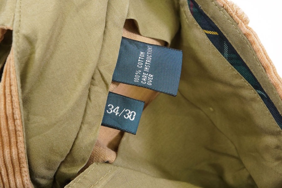 ラルフローレン PRESTON PANT 太畝コーデュロイパンツ ベージュ 表記