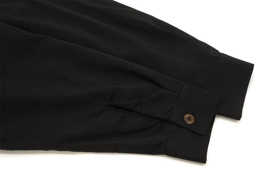 90's BC ETHIC チェック切り替え フルジップシャツジャケット ブラック