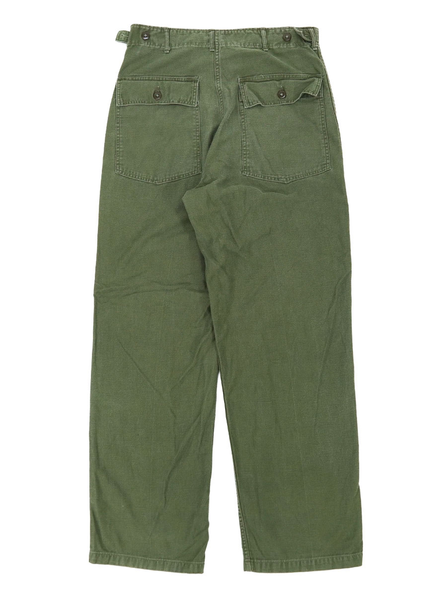60's U.S.ARMY 初期 ベイカーパンツ ボタンフライ 実寸(32x30位