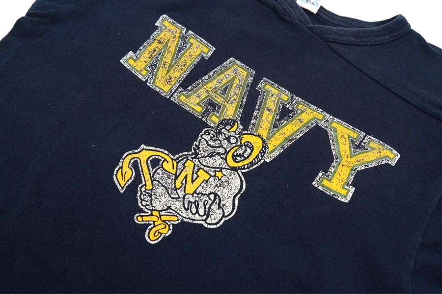 80's トリコタグ チャンピオン ''NAVY'' Vネック 七分袖