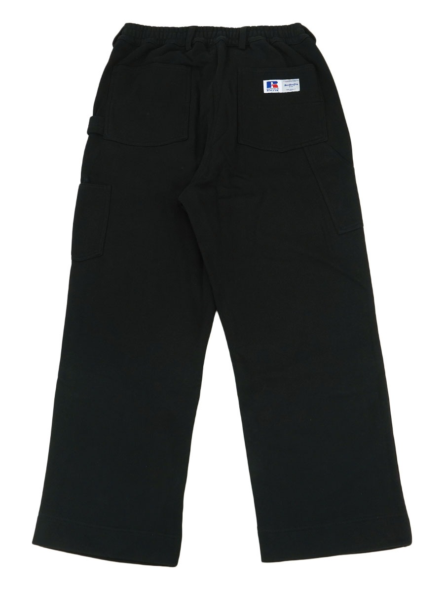 RUSSELL × BerBerJin Pro Cotton Loopback Terry Sweat Double Knee Sweat PT BLACK