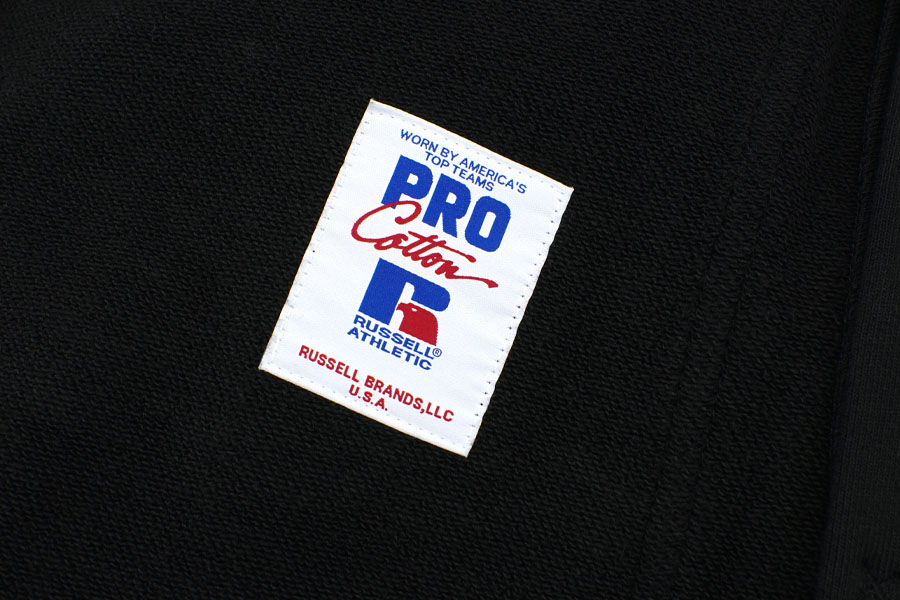 RUSSELL × BerBerJin Pro Cotton Loopback Terry Sweat Double Knee Sweat PT BLACK