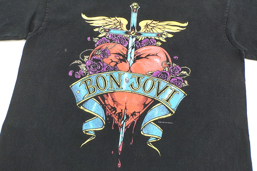 00's B!G LICENCED CLOTHING BON JOVI ''One Wild Night Tour'' T