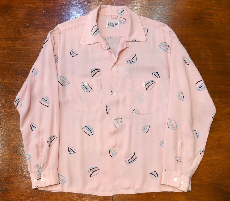 1950s L/S ROCKABILLY SHIRT , Size M