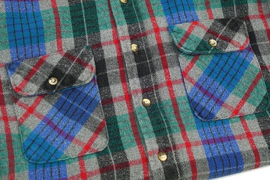 ・90s FIVE BROTHER Flannel Shirt 90'S FIVE BROTHER PLAID FLANNEL SHIRT (SIZE.LARGE) MADE IN USA