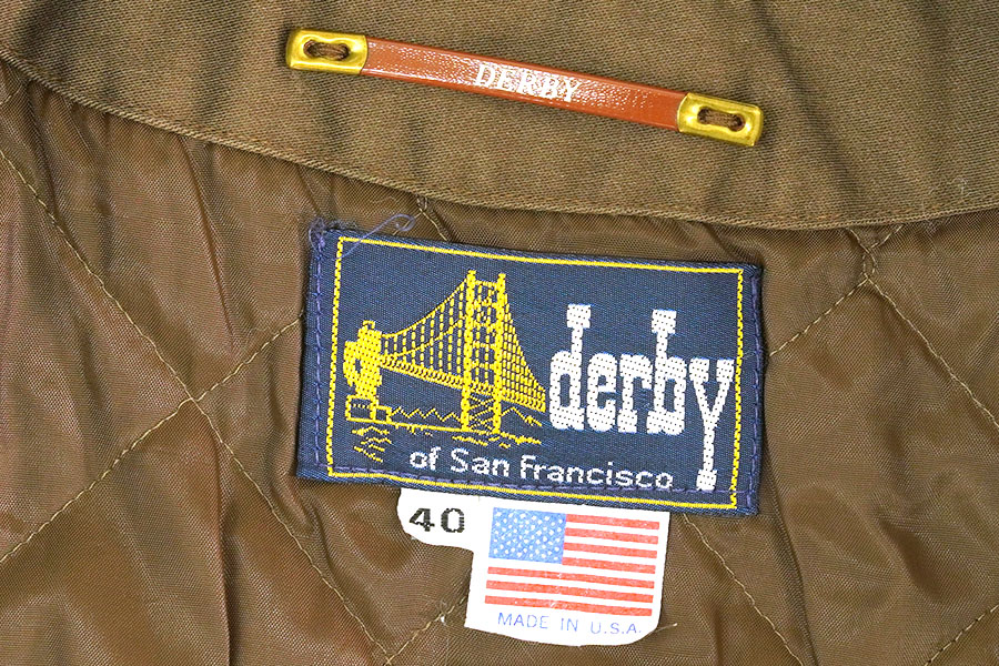 80's～ Derby of San Francisco ''UPS'' ダービージャケット ブラウン