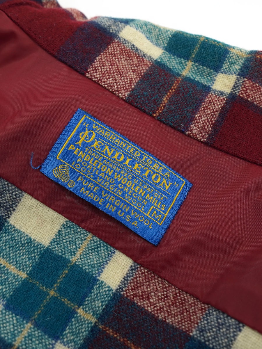 80's ペンドルトン 好配色チェック ボードシャツ 表記(M) | すべての