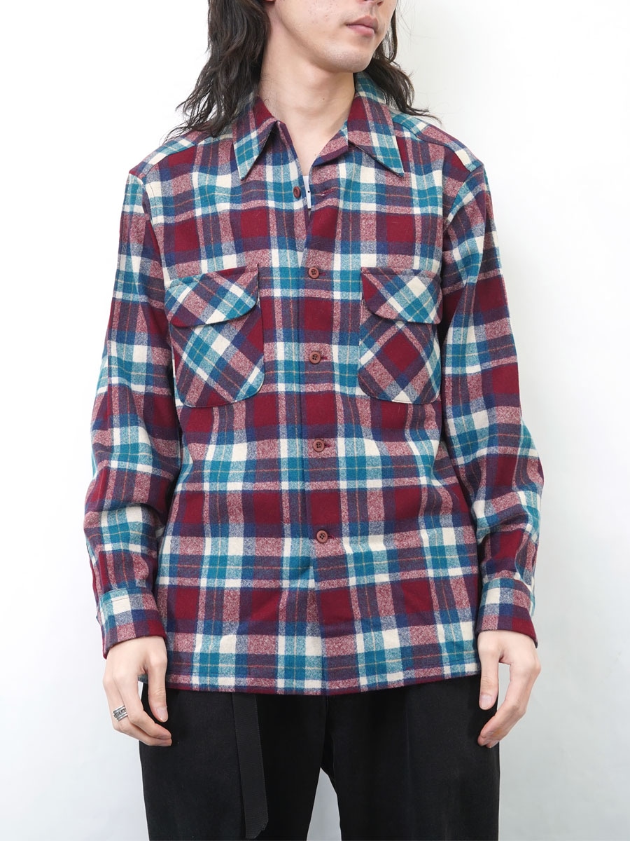 80's ペンドルトン 好配色チェック ボードシャツ 表記(M) | すべての