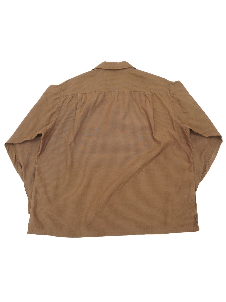 60's TOWNCRAFT ボックス型 ロングスリーブシャツ ブラウン 表記(L
