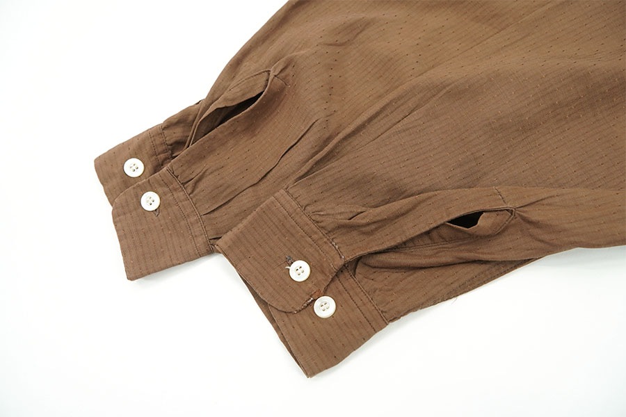 60's TOWNCRAFT ボックス型 ロングスリーブシャツ ブラウン 表記(L