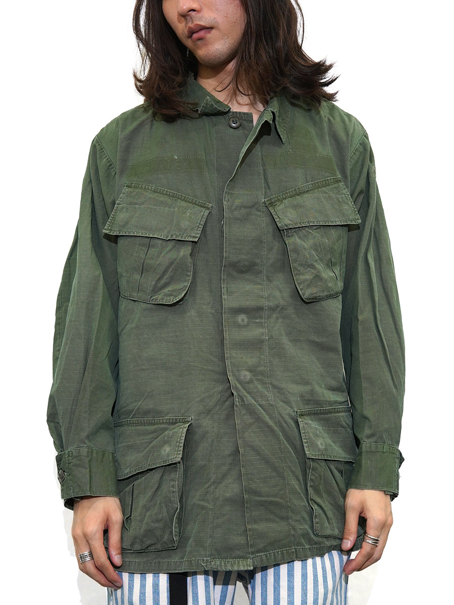 70 U.S.ARMY ジャングルファティーグジャケット 4th 表記(SMALL