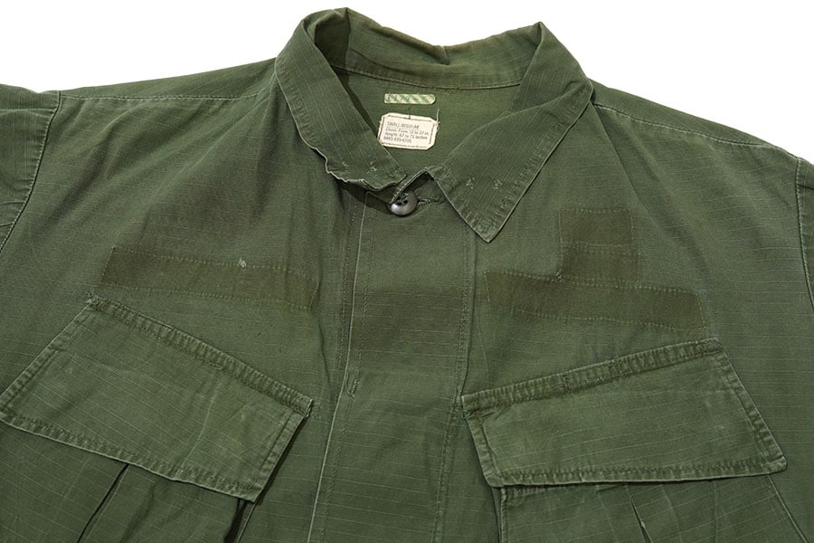 70 U.S.ARMY ジャングルファティーグジャケット 4th 表記(SMALL