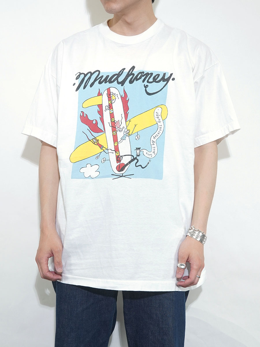 90's MUDHONEY ''Every Good Boy Deserves Fudge'' Tシャツ 表記