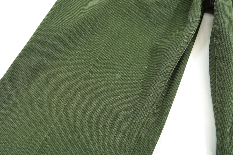 極美品 vintage 70s levi's スタプレ ピケ 緑 フレアパンツ 70's Levi's STA-PREST BIG-E スタプレパンツ フレア ピケ 表記