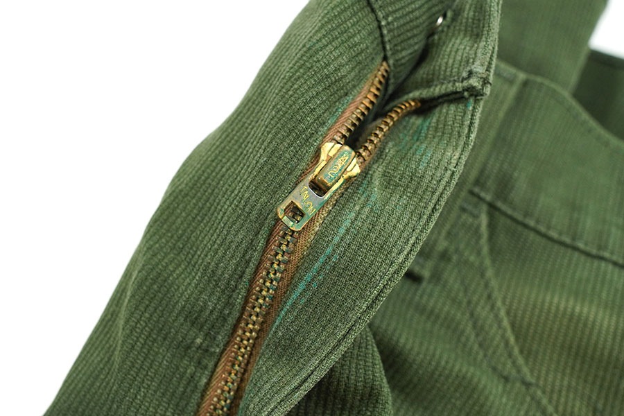 極美品 vintage 70s levi's スタプレ ピケ 緑 フレアパンツ 70's Levi's STA-PREST BIG-E スタプレパンツ フレア ピケ 表記