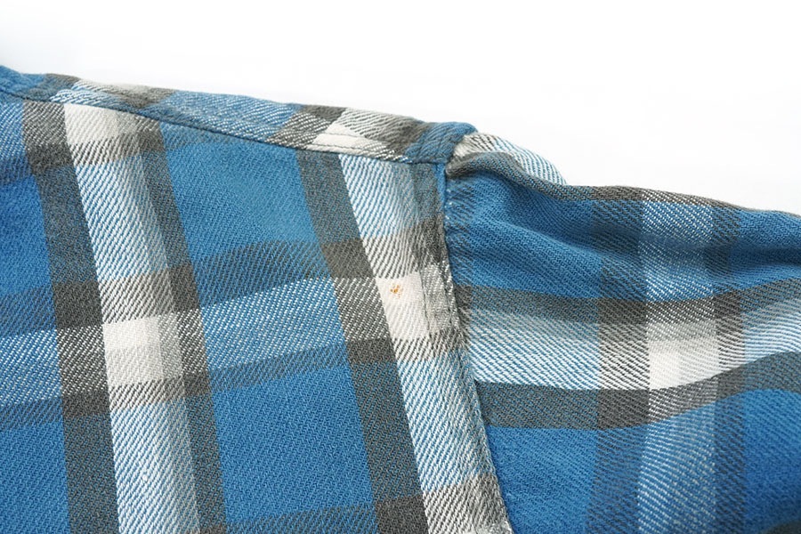 60's BIG MAC 青白黒 好配色チェック フランネルシャツ 表記(M) | NEW