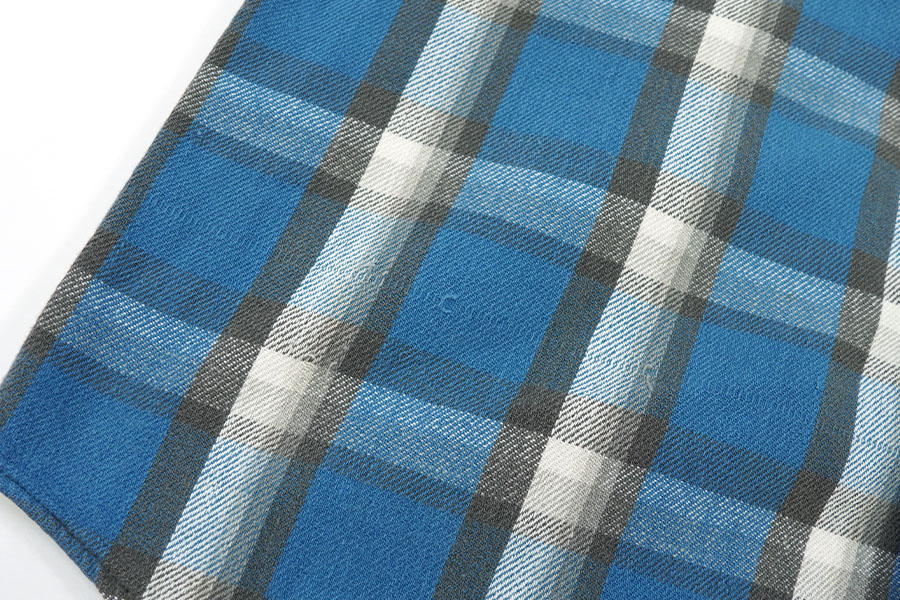 60's BIG MAC 青白黒 好配色チェック フランネルシャツ 表記(M) | NEW