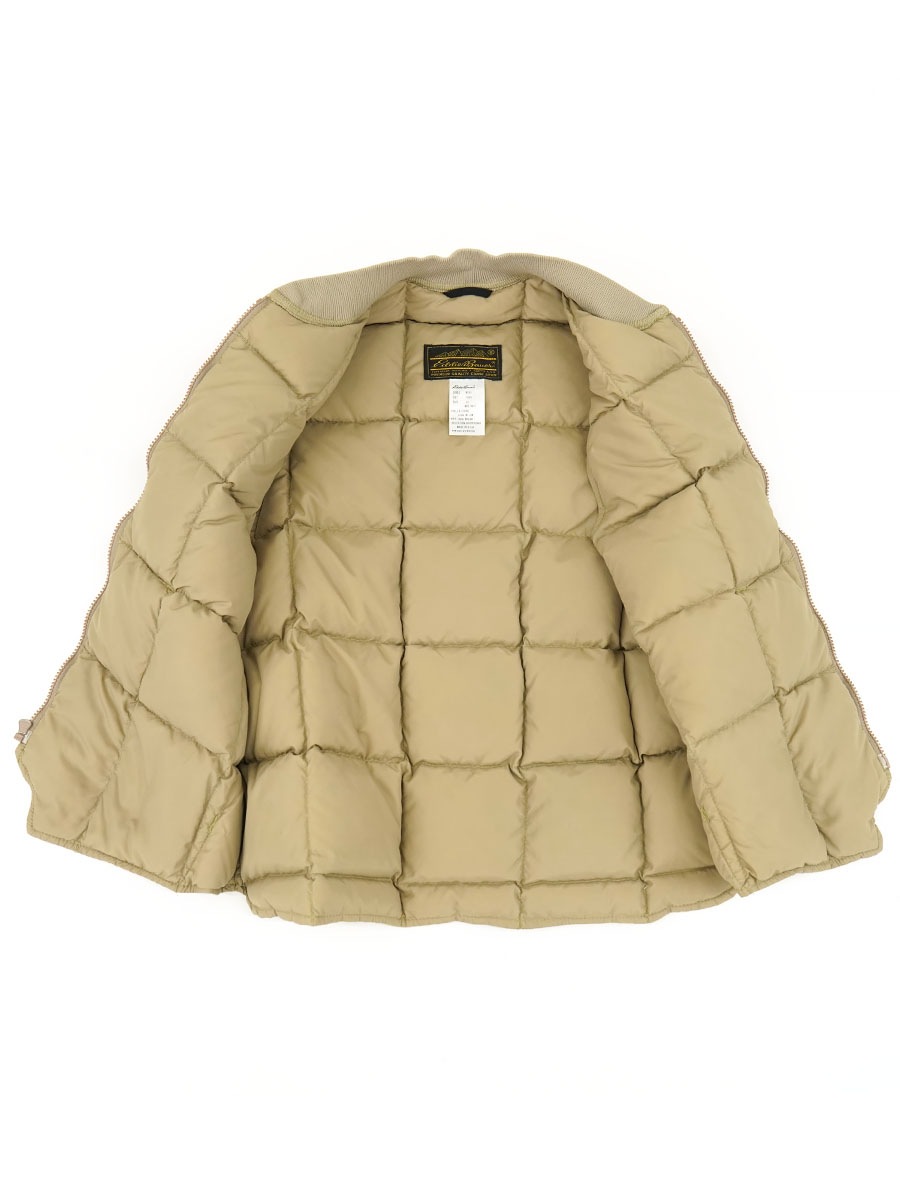 80's 黒タグ エディバウアー キルティングステッチ ダウンベスト 表記