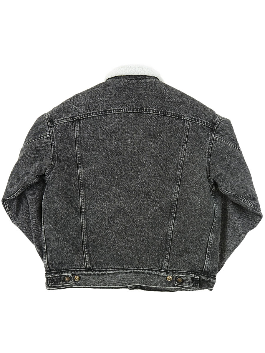 80's Levi's 70609 ブラックデニム ボアジャケット 表記(M)